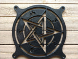 Pentagram / pentacle Gaming Computer Fan Shroud / Grill / Cover - Custom 3D Printed - 120mm, 140mm
