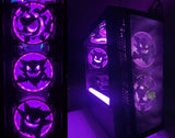 Gengar Collection - Ghastly, Haunter and Gengar - Gaming Computer Fan Shroud / Grill / Cover - Pokemon - Custom 3D Printed - 120mm, 140mm