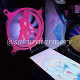 Sailor Moon Series Gaming Computer Fan Shroud / Grill / Cover  - Custom 3D Printed - 120mm, 140mm