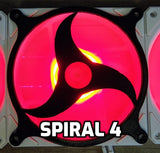 Wacky Spiral Collection Gaming Computer Fan Shroud / Grill / Cover - Geometry - Custom 3D Printed - 120mm, 140mm