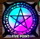 Arcane Magic Circle Collection - Artisan Gaming Computer Fan Shroud / Grill / Cover - Custom 3D Printed - 120mm, 140mm
