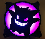 Gengar Collection - Ghastly, Haunter and Gengar - Gaming Computer Fan Shroud / Grill / Cover - Pokemon - Custom 3D Printed - 120mm, 140mm
