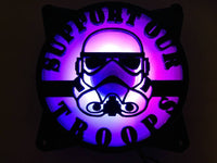 Stormtrooper Support Our Troops Empire Gaming Computer Fan Shroud / Grill / Cover - Star Wars - Custom 3D Printed