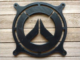 Overwatch Logo Gaming Computer Fan Shroud / Grill / Cover - Overwatch - Custom 3D Printed - 120mm, 140mm