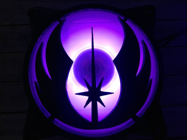 Jedi Order Gaming Computer Fan Shroud / Grill / Cover - Star Wars - Custom 3D Printed - 120mm, 140mm