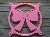 Kawaii Bow Gaming Computer Fan Shroud / Grill / Cover - Custom 3D Printed - 120mm, 140mm