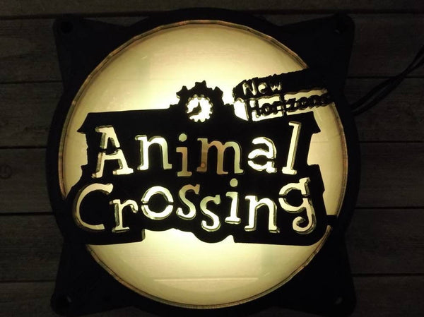 Animal Crossing New Horizons Logo Gaming Computer Fan Shroud / Grill / Cover - ACNH - Custom 3D Printed