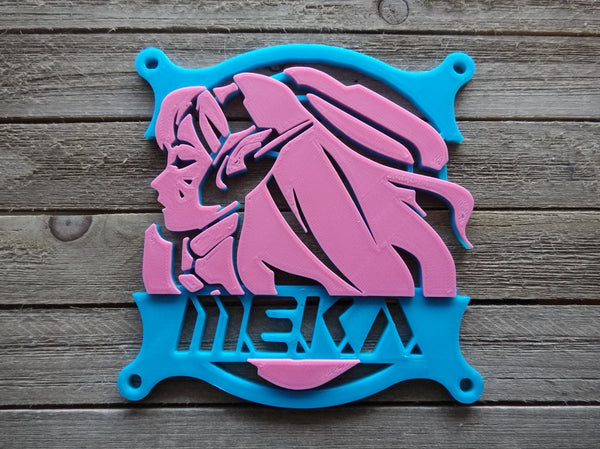 D.Va MEKA Gaming Computer Fan Shroud / Grill / Cover - Overwatch - Custom 3D Printed