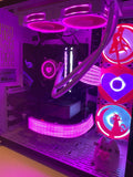 Solid Heart Gaming Computer Fan Shroud / Grill / Cover - Custom 3D Printed- Kawaii - 120mm, 140mm