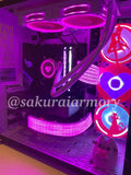 Luna Crescent Moon Cat Gaming Computer Fan Shroud / Grill / Cover -  Sailor Moon - Custom 3D Printed - 120mm, 140mm