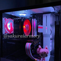 Luna Crescent Moon Cat Gaming Computer Fan Shroud / Grill / Cover -  Sailor Moon - Custom 3D Printed - 120mm, 140mm