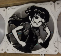 Yoshiko Tsushima Dual Color Gaming Computer Fan Shroud / Grill / Cover - Love! Live! - Custom 3D Printed - 120mm, 140mm