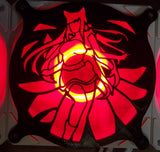 Legendary Fox Girl Kitsune Gaming Computer Fan Shroud / Grill / Cover  - Custom 3D Printed - 120mm, 140mm