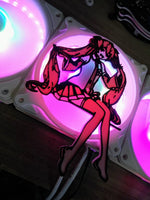 Sakura Miku QUAD Color Gaming Computer Fan Shroud / Grill / Cover -  HAtsune Miku Vocaloid - Custom 3D Printed - 120mm, 140mm