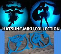 Hatsune Miku Gaming Computer Fan Shroud / Grill / Cover -  Vocaloid - Custom 3D Printed - 120mm, 140mm