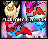 Flareon Tri Color Collection Gaming Computer Fan Shroud / Grill / Cover -  Pokemon - Custom 3D Printed - 120mm, 140mm, 240mm