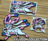 Sylveon FIVE COLOR Collection Artisan Gaming Computer Fan Shroud / Grill / Cover -  Pokemon - Custom 3D Printed - 120mm, 140mm