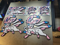 Sylveon FIVE COLOR Collection Artisan Gaming Computer Fan Shroud / Grill / Cover -  Pokemon - Custom 3D Printed - 120mm, 140mm