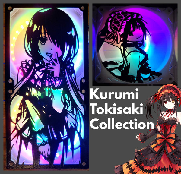 Kurumi Tokisaki Collection -  Dual Color Artisan Gaming Computer Fan Shroud / Grill / Cover - Date A Live - Custom 3D Printed - 120mm, 140mm