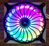 Pinwheel Spiral - Artisan Gaming Computer Fan Shroud / Grill / Cover - Custom 3D Printed - 120mm, 140mm