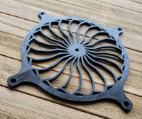 Pinwheel Spiral - Artisan Gaming Computer Fan Shroud / Grill / Cover - Custom 3D Printed - 120mm, 140mm