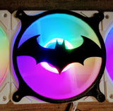 Bat Symbol Gaming Computer Fan Shroud / Grill / Cover -  Super Hero Man - Custom 3D Printed - 120mm, 140mm