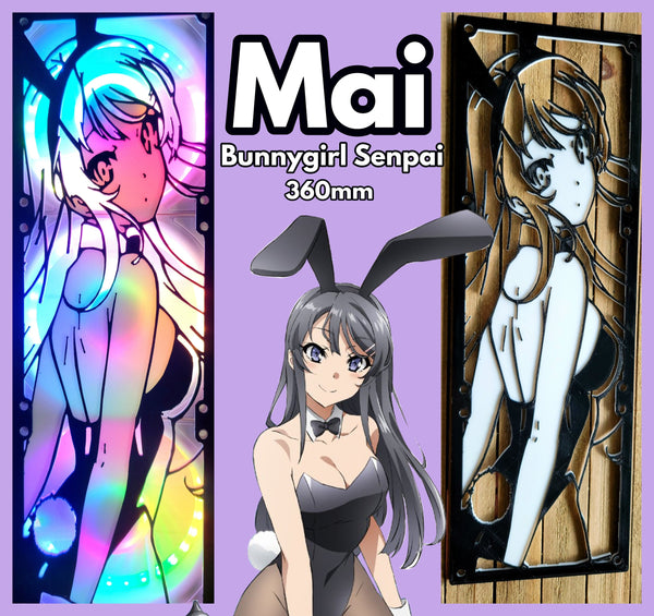 Mai Bunny Girl Senpai 360mm Dual Color Gaming Computer Fan Shroud / Grill / Cover - Custom 3D Printed - 240mm, 360mm