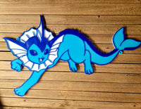 Vaporeon 3D Artisan Wall Plate - Pokemon - Custom 3D Printed