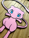 Mew 3D Artisan Wall Plate - Kawaii Pokemon - Custom 3D Printed