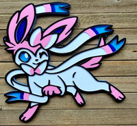 Sylveon 3D Artisan Wall Plate - Kawaii Pokemon - Custom 3D Printed