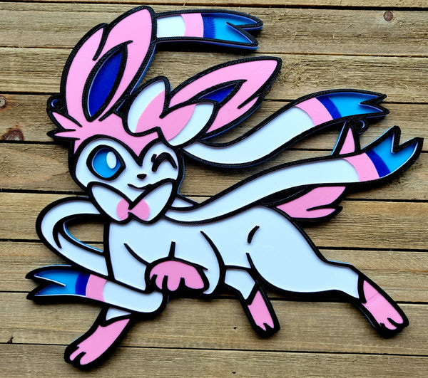 Sylveon 3D Artisan Wall Plate - Kawaii Pokemon - Custom 3D Printed