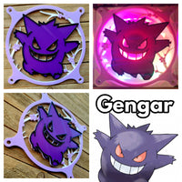 Sakura Pokemon Collection - Gengar, Ghastly, Espeon Gaming Computer Fan Shroud / Grill / Cover - Pokemon - Custom 3D Printed - 120mm, 140mm