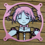 Madoka Magika Collection - Madoka and Homura - Tri Color Gaming Computer Fan Shroud / Grill / Cover  - Custom 3D Printed - 120mm, 140mm, 360