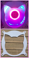 Neko Punchout Gaming Computer Fan Shroud / Grill / Cover - Custom 3D Printed - 120mm, 140mm