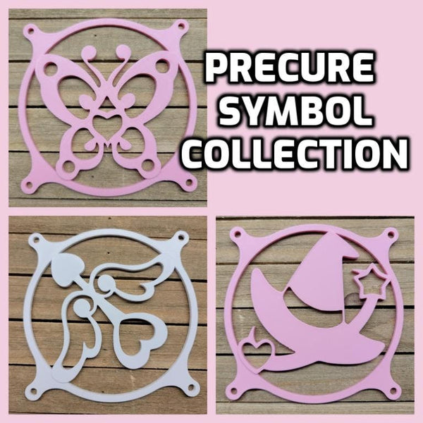 Precure Collection - Butterfly, Heart Bow, Witch Hat - Gaming Computer Fan Shroud / Grill / Cover - Custom 3D Printed - 120mm, 140mm