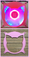 Neko Punchout Gaming Computer Fan Shroud / Grill / Cover - Custom 3D Printed - 120mm, 140mm