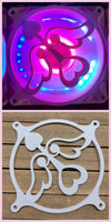 Precure Collection - Butterfly, Heart Bow, Witch Hat - Gaming Computer Fan Shroud / Grill / Cover - Custom 3D Printed - 120mm, 140mm