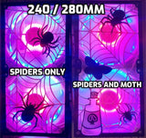 Hanging Spider Collection - Dual Color Artisan Gaming Computer Fan Shroud / Grill / Cover - Sakurai Armory - Custom 3D Printed