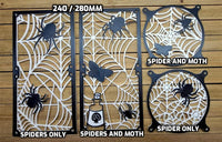 Hanging Spider Collection - Dual Color Artisan Gaming Computer Fan Shroud / Grill / Cover - Sakurai Armory - Custom 3D Printed