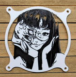 Tomie Portrait - Junji Ito Dual Color Gaming Computer Fan Shroud / Grill / Cover - Custom 3D Printed - 120mm, 140mm